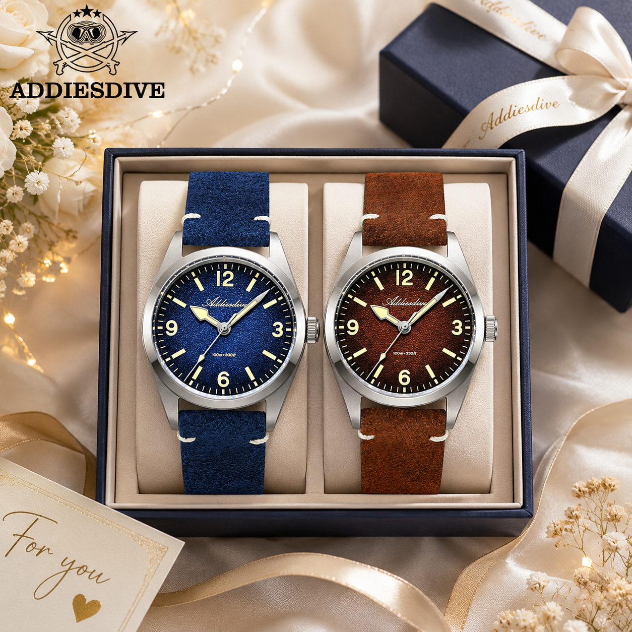 Luxury Watch Strap - ADDIESDIVE 36MM 200M Waterproof Sapphire Glass