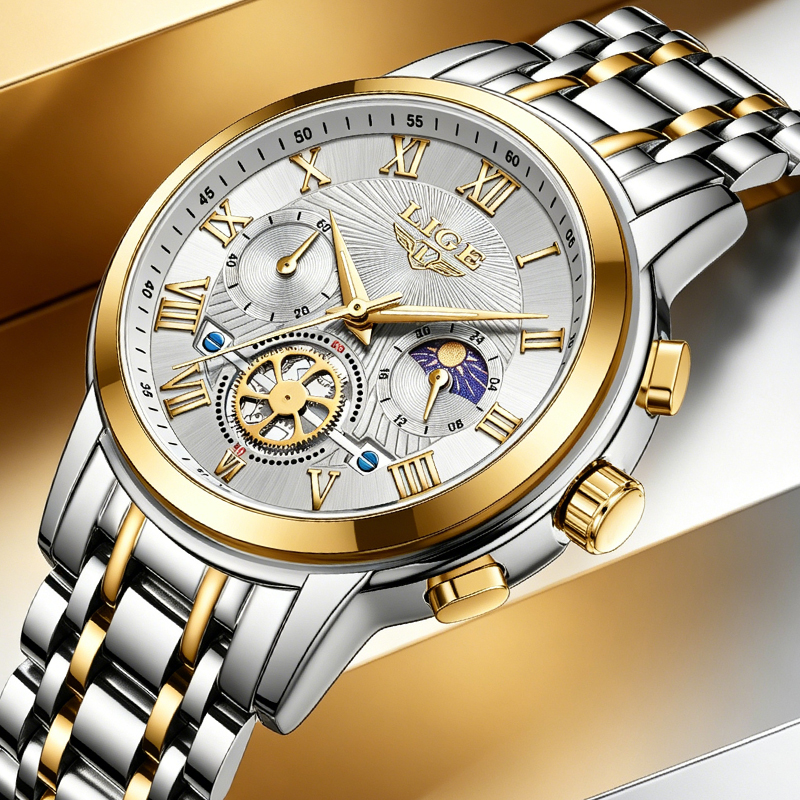 Luxury Watch Moon Phase - LIGE Ladies Watches Top Brand Luxury