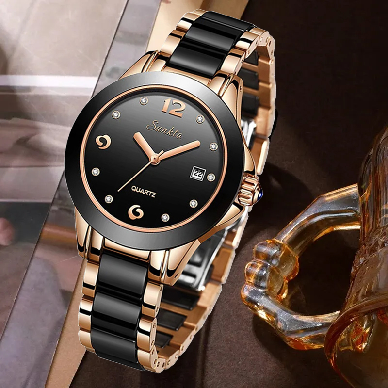 Ladies Luxury Watch - LIGE Sunkta Fashion Elegant Women's Watches