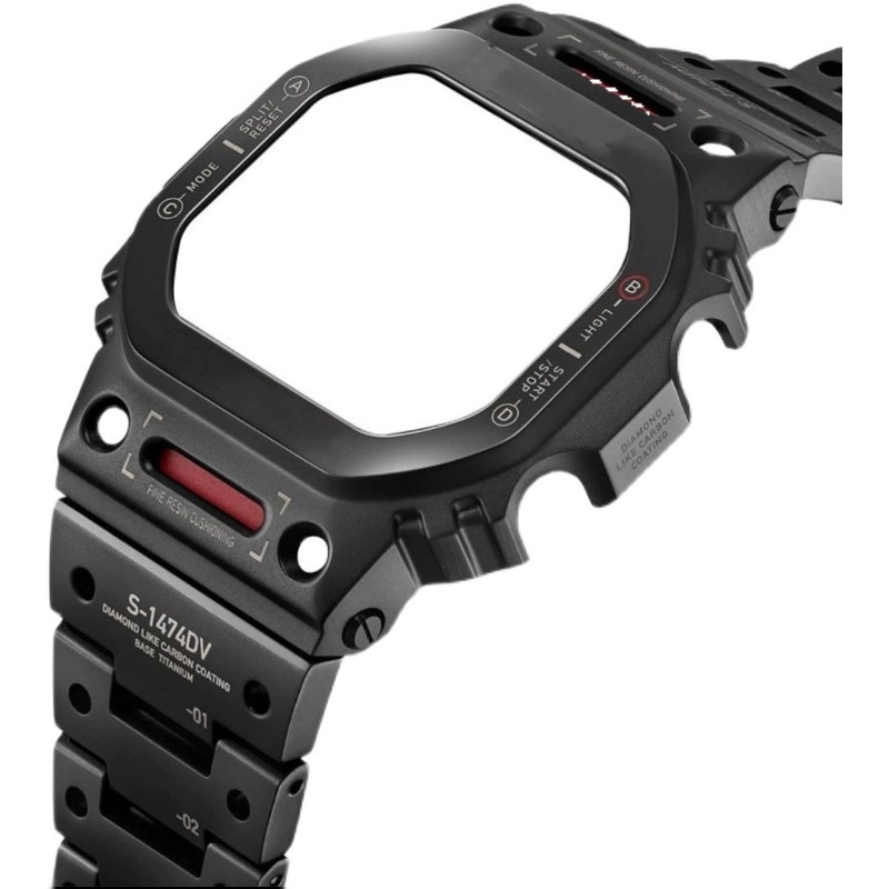 Luxury Watch Casio - Modified stainless steel/titanium alloy mecha kit