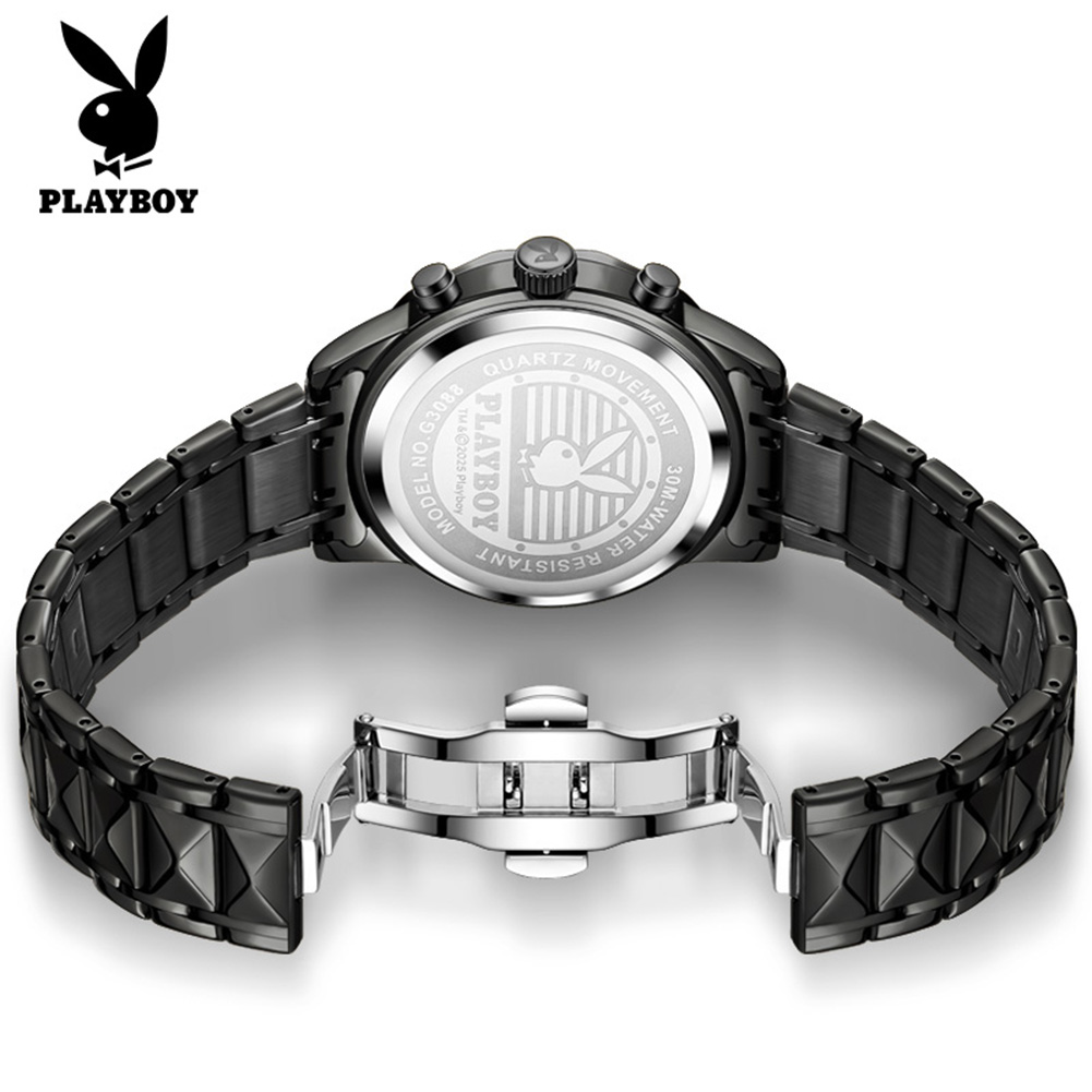 PLAYBOY 3088 Brand original au - Luxury Watch Moon Phase recension och pris