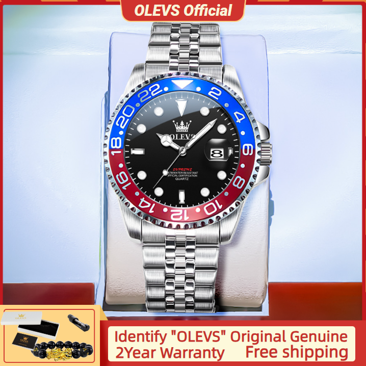 OLEVS 5657 Original Brand Men' - Luxury Watch Moon Phase recension och pris