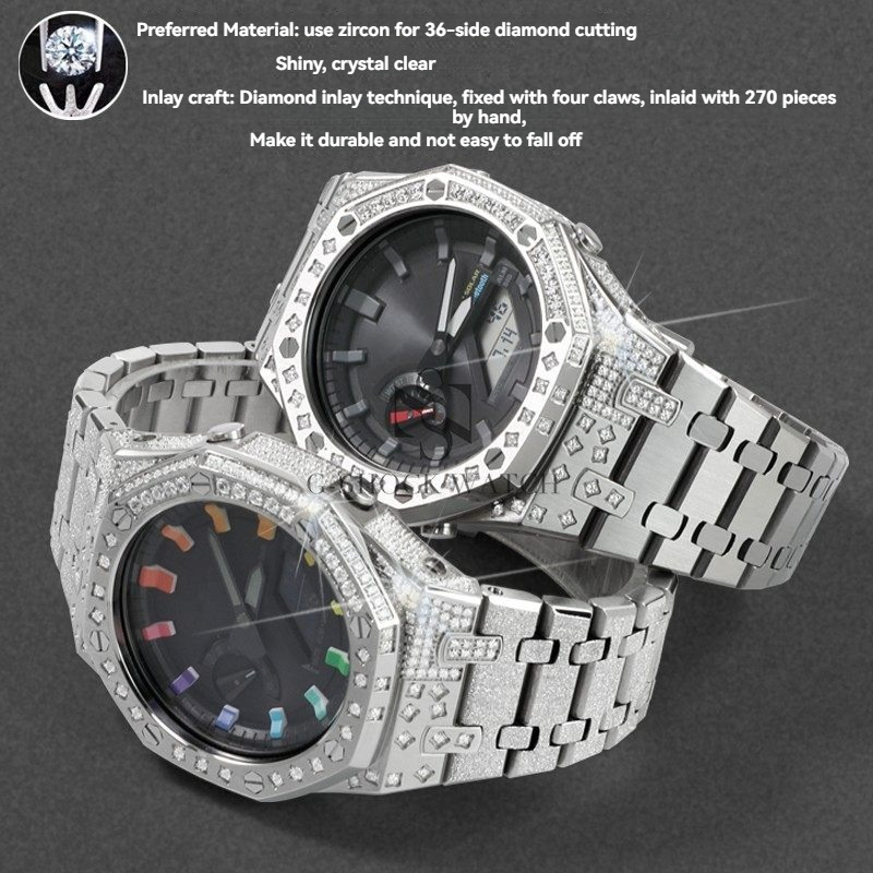 GA2100 Iced Out Diamond Kit Fo - Luxury Watch Casio recension och pris