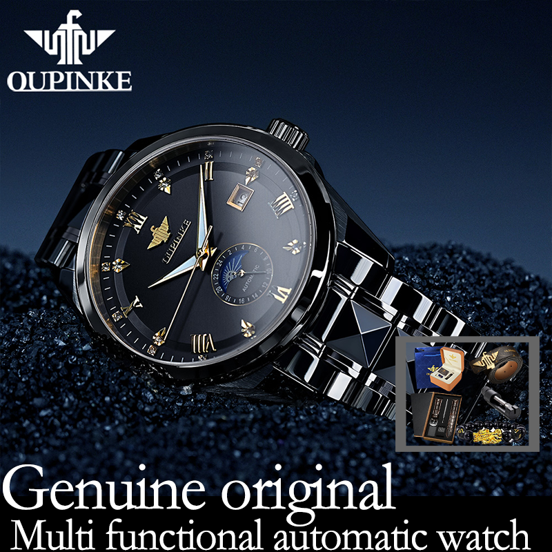 OUPINKE 3265 man watch moon ph - Luxury Watch Moon Phase recension och pris