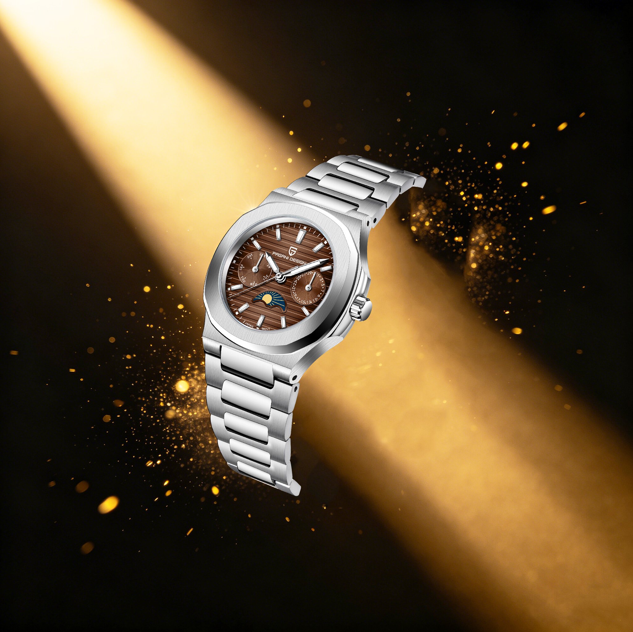 PAGANI DESIGN Simple High-End  - Luxury Watch Moon Phase recension och pris