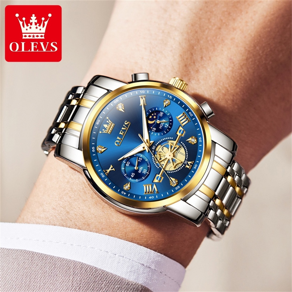 OLEVS 2856 Brand original auth - Luxury Watch Moon Phase recension och pris