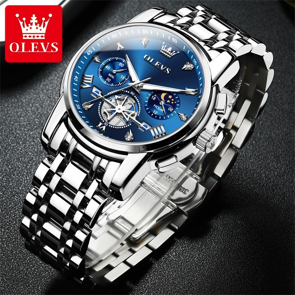 OLEVS 2856 Brand original auth - Luxury Watch Moon Phase recension och pris