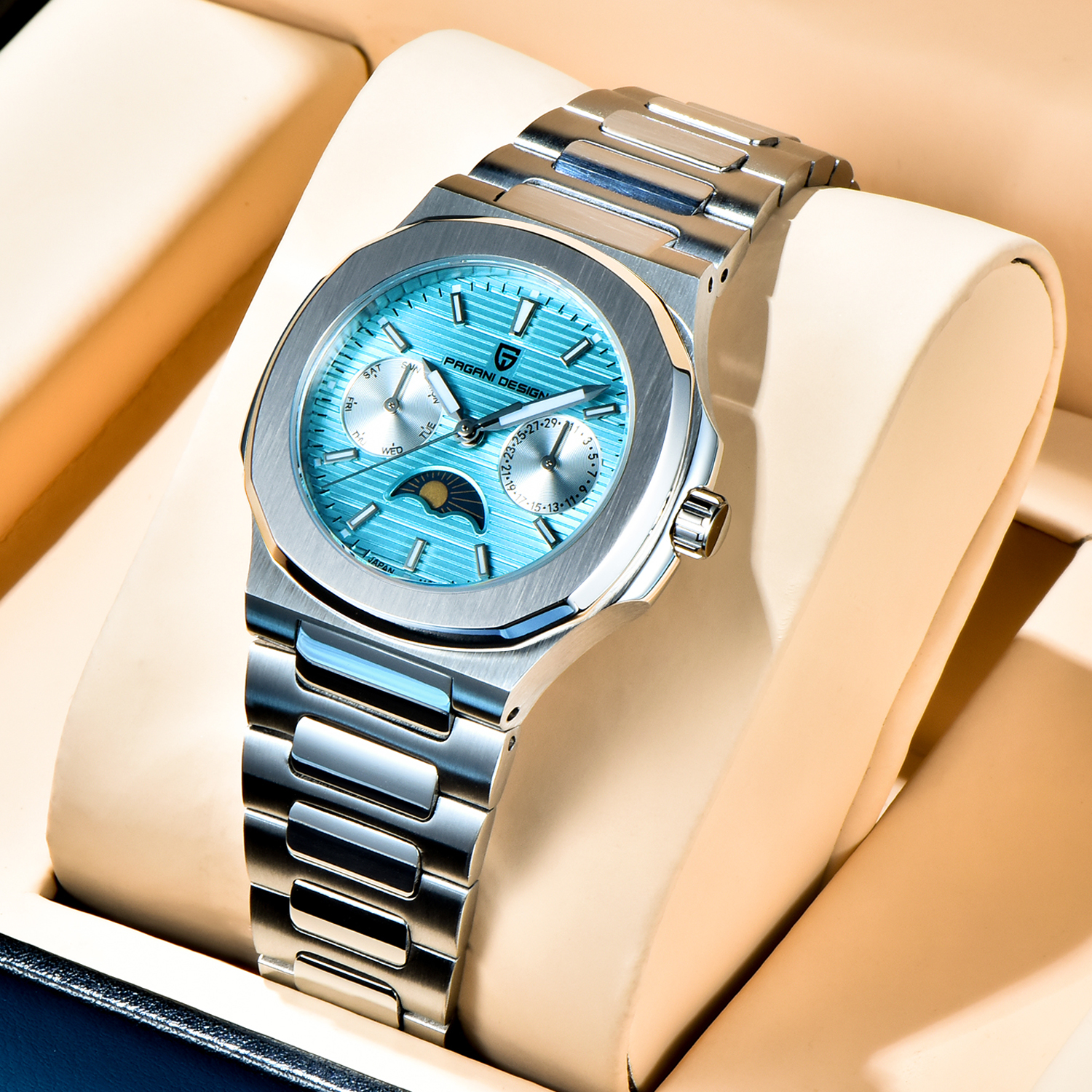 PAGANI DESIGN 2026 Women's Wri - Luxury Watch Moon Phase recension och pris