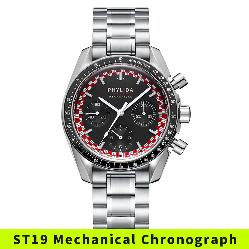 PHYLIDA 40mm Men's Watch ST19  - Luxury Watch Strap recension och pris