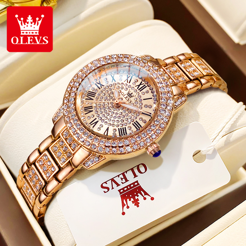 OLEVS 9943 Luxury All Diamond  - Ladies Luxury Watch recension och pris