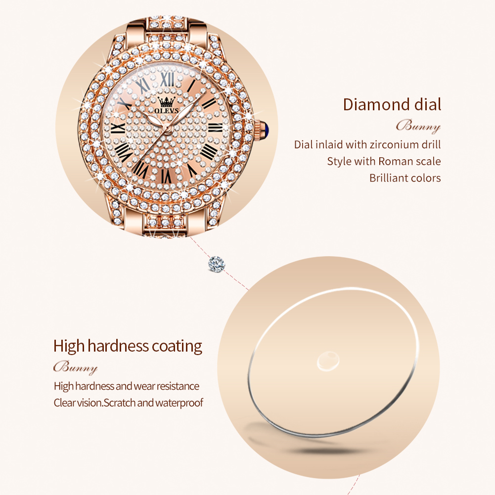 OLEVS 9943 Luxury All Diamond  - Ladies Luxury Watch recension och pris
