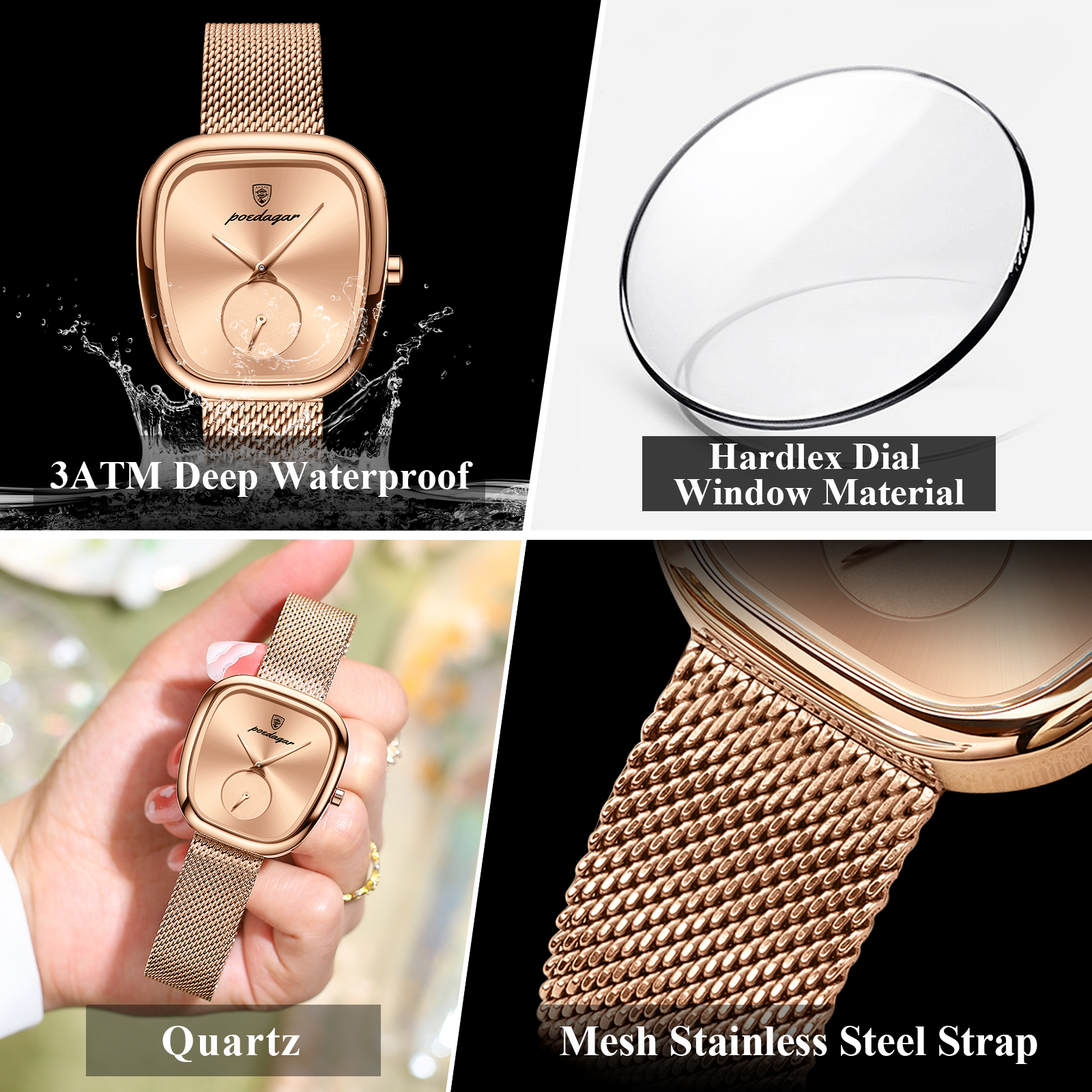 POEDAGAR Luxury Brand Woman Wa - Ladies Luxury Watch recension och pris