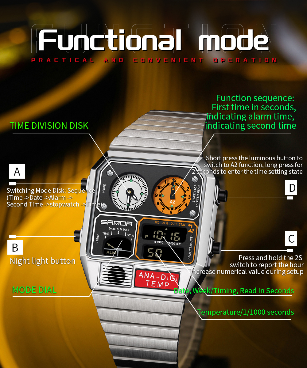 SANDA 3192 Factory Men's Wrist - Minute Repeater Watch recension och pris